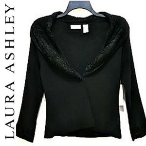 🌸 NWT Laura Ashley Petite Embellished Cardigan